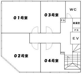 上六ビル基準階図面