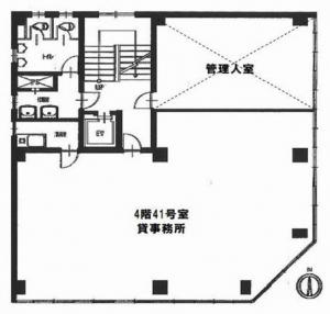 横井第７ビル４階間取り図