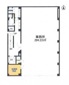 扇町公園ビル基準階間取り図