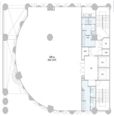 ＨＡＮＡＩ　ＢＵＩＬＤＩＮＮＧ（花井ビルディング）基準階間取り図