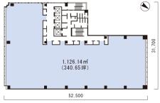 日本橋本町東急ビル基準階図面