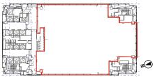 大成大手町ビル基準階間取り図