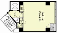 南平台野坂ビル基準階図面