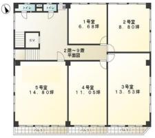 山京ビル本館基準階図面