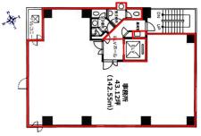 サンセルモ大門ビル基準階図面