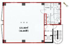 赤坂ウィングビル基準階図面