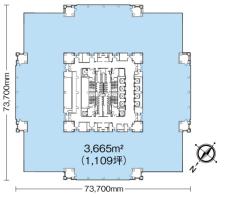 ニッセイアロマスクエア基準階図面