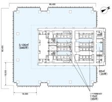 新丸の内ビルディング基準階図面