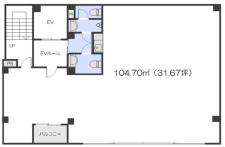 土佐堀トキワビル基準階図面
