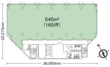 日本生命町田ビル基準階図面