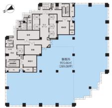 新宿スクエアタワー基準階図面