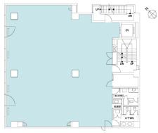 オーク銀座木挽町ビル基準階間取り図