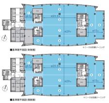 天王洲オーシャンスクエア基準階図面