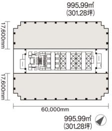 豊洲ＯＮビル基準階間取り図