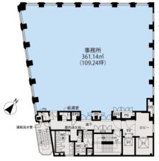 アクロス新川ビルアネックス基準階図面