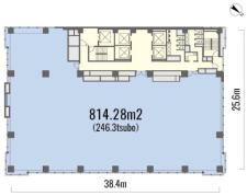 赤坂１丁目センタービル基準階間取り図