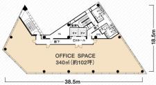 品川インターシティフロント基準階図面