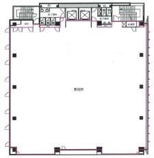 音羽プライムビル基準階間取り図