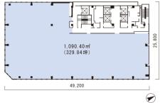 日本橋丸善東急ビル基準階図面