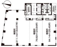 ＪＥＩ両国ビル基準階間取り図