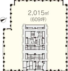 霞が関コモンゲート西館基準階図面