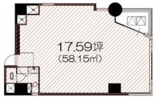 八丁堀２１８５基準階間取り図