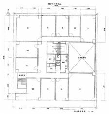 オフィスポート江坂・本館基準階図面
