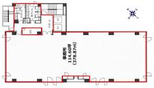 築地616ビル基準階図面