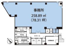 藤久ビル東1号館基準階図面