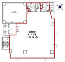 芝浦TYビル基準階図面