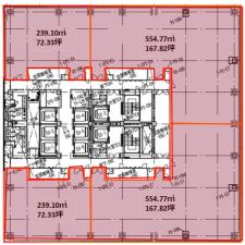 グラングリーン大阪ゲートタワー基準階図面