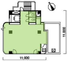 宇佐美大森ビル基準階間取り図