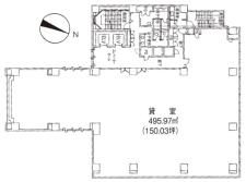 小伝馬町新日本橋ビルディング基準階間取り図