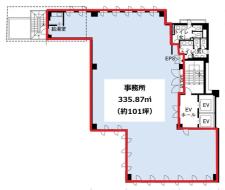 KDX浜松町ビル基準階図面