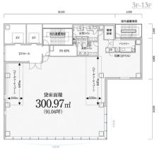 PMO渋谷基準階図面