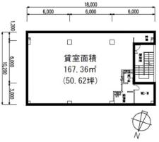 明治安田生命大津東ビル基準階間取り図