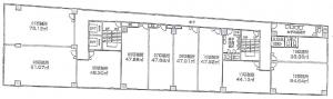 新大阪駅前東口ステーションビル基準階間取り図