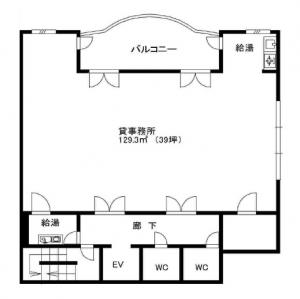 協同江坂ビル基準階間取り図