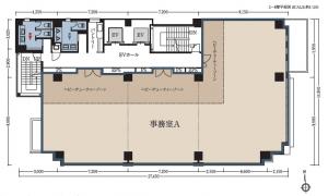 ＶＰＯ本町セントラルビル基準階間取り図
