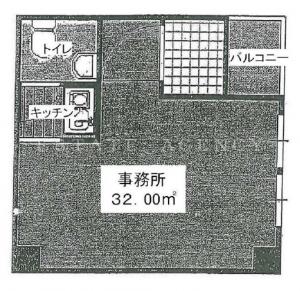 東天満黒川ビル基準階間取り図