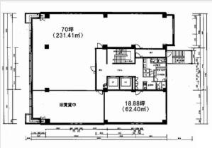 瓦町ＫＴビル基準階間取り図