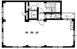 自由堂ビル基準階図面
