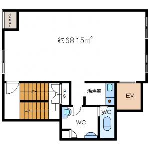 企業交流プラザビル基準階間取り図