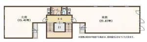 堂島野村ビル基準階間取り図