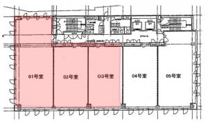 肥後橋ＩＰビル５階間取り図