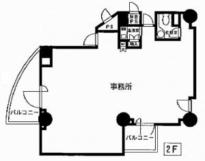 ランドマーク福島ビル基準階間取り図