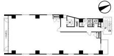 ナリコマHD新宿ビル基準階図面
