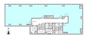 西天満パークビル４号館基準階間取り図