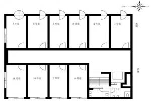 四ツ橋日生ビル本館基準階図面