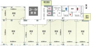 天王寺ガーデンスクエア基準階図面